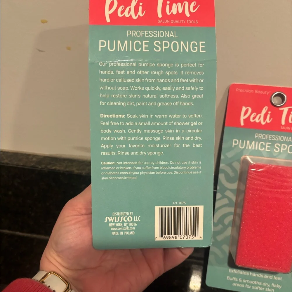 NIB Three-Pack Pedi Time Professional Pumice Sponges